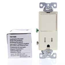 Cooper TR7730A Almendra Resistente a Manipulaciones 1 Polo Decorador Interruptor Salida 15A Electrodomésticos de cocina eléctricos (Display- Outlet) price