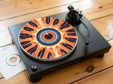 Alfombra giratoria Flaming Eye Flame Eyeball, alfombrilla de fieltro 7 o 12" Turntable y Accesorios price