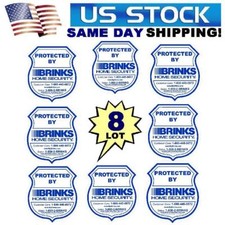 8 BRINKS SISTEMA DE ALARMA DE SEGURIDAD TIENDA EN EL HOGAR PUERTA VENTANA CALCOMANÍAS PEGATINAS Security Sistema Recorder price