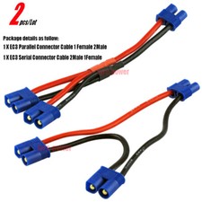Cable de conexión serie/paralelo enchufe EC3 2 piezas macho hembra 16# 10 cm para batería Serial y Parallel Cable price