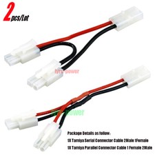 Cable conector serie/paralelo Tamiya 2 un. macho hembra 16# 10CM cable para batería Serial y Parallel Cable price