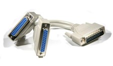 Cable serie divisor en Y DB25-macho a DB25-hembra DB25-hembra 8 pulgadas paralelo Serial y Parallel Cable price