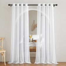 Cortinas De Transparentes Ventana 54 X 84 Para Sala Elegantes 2 Paneles Modernas Sheer Cortina price