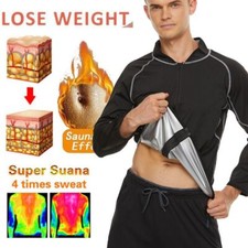 Traje de sauna Fit Traje de para hombre Sudadera de neopreno Tops Pérdida de peso rá Jumpsuit de hombre price
