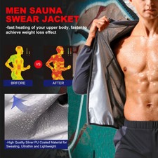 Ropa deportiva para esculpir el cuerpo de la chaqueta de la sauna de los hombres Jumpsuit de hombre price