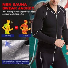 Traje de sauna Fit Traje de para hombre Sudadera de neopreno Tops Pérdida de peso rá Jumpsuit de hombre price