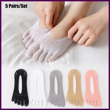 5 pares de calcetines de mujer con dedos transpirables de verano ultrafinos tran Calcetines Set de mujer price