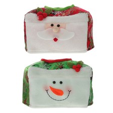 Caja de pañuelos de tela cubierta cuadrada decorativa dispensador cajas de vacaciones 2 piezas Tissue price