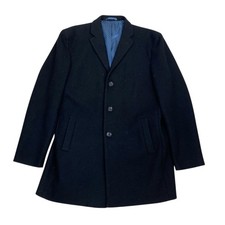 Abrigo De Lana Para Hombre XL 46 Negro De Invierno Trench Coat Trench Abrigo de hombre price