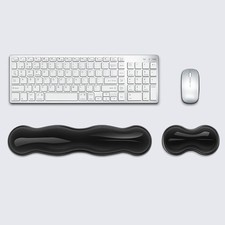 Juego de reposamuñecas teclado + ratón de silicona de refrigeración - negro humo Keyboard- Mouse price