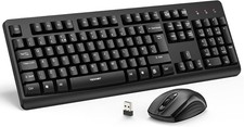 TECKNET Juego de Teclado y Ratón Inalámbrico, Ergonómico 2.4G Teclado Inalámbrico Ratón Keyboard- Mouse price