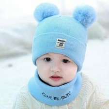 Gorros De Invierno Para Niños Bebes Cálido ropa Gorro Baby 2 Piezas Unisex NiñoO Ropa Set de niño price