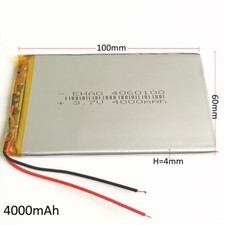 Batería recargable Lipo 4060100 de 3,7 V 4000 mAh para banco de energía PAD teléfono móvil Móvil Teléfono Batería price