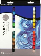 Juego de pintura Daler Rowney Simply Gouache - 24 tubos de 12 ml Gouache Pintura price