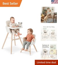Silla alta apta para lavavajillas para bebés con patas ajustables y cojín Habitación de bebé cómoda price