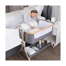 Cuna de bebé KoolerThings 3 en 1, cama de cabecera y corralito, fácil plegable... Habitación de bebé cómoda price
