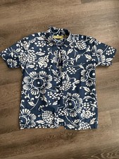 Camisa Aloha azul Kahala para hombre 1936 talla XS "Duke's Pareo": ropa de resort retro Pareо price