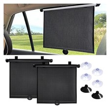 Sombrillas retráctiles para ventanas laterales de coche 45 x 38 cm con ventosas Parasol para bebé price
