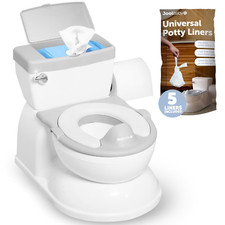 Orinal 2 en 1 Real Feel con compartimento para toallitas y sonido de descarga Orinal para bebé price