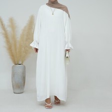 Vestido islámico clásico elegante Abaya con mangas con puños de uso modesto Abaya price