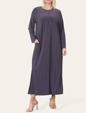 Mujeres Liso Perla Abaya, Vestido Abaya Islámico, Abaya Modesta, Vestido Largo Maxi Abaya price
