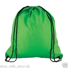 VERDE LIGERO CORDÓN LIBRO BOLSA ESCUELA DEPORTE GIMNASIO NYLON EJERCICIO School Bolso price