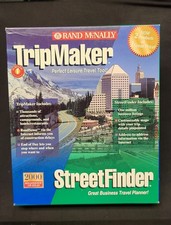 Software informático TripMaker/Streetfinder (2000) Rand McNally vintage Big Box Atlas y Map Software price