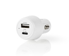 Cargador de Coche 12v Doble Usb-C + USB A Salida Encendedor Cable Teléfono Móvil Móvil Teléfono Cargador price