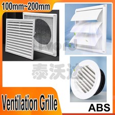 Extractor Ventilador Conducto Pared Gravedad Solapa Rejilla Ventilación Blanco 100mm~200mm Ventilation Fan price