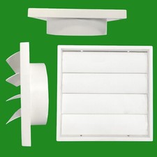 Ventilador extractor de cocina de pared con solapa de gravedad blanca de 150 mm 6" parrilla de ventilación Ventilation Fan price