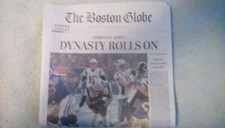 Patriots Boston Globe Super Bowl 53 Champions Map et Globe price