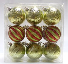 LOT OF 18 SHATTERPROOF BALLS CHRISTMAS TREE ORNAMENTS Map et Globe price