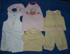 Lot de 5 vêtements d'été ensemble salopette fille 3 mois La Redoute, In the Pink Vêtements ensemble fille price