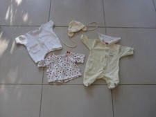 TRÈS JOLI LOT DE 3 VETEMENTS FILLE ET 1 ACCESSOIRE  PREMATURE - 1 MOIS Vêtements ensemble fille price