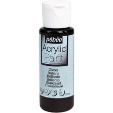 [097860] Pébéo Flacon 59ml Peinture ACRYLIC PAINT Noir Brillant Acrylic Paint price