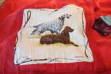 Foulard soie Bayron scarf silk chiens vintage carré 85x85 cm Scarf unisexe price