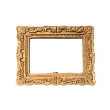 Poupées Maison Doré Encadré Miroir Rectangulaire Miniature Salon Mur Accessoire Encadré miroir price