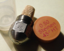 BUSE GICLEUR de BRULEUR CHAUDIERE fuel QUALITE usa STEINEN 0.50 45° HT fioul Combi Boiler accessoires price