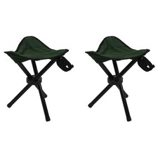 2X Folding TrÉPied Tabouret SiÈGe de Camping Portable En Plein Air Chaise d4531 Folding chaise price