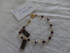 B /vintage neuf bracelet  perle swarovski  rouge long 20 cm fab France Swarovski bracelet price