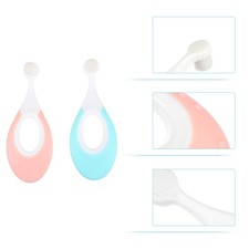 2 Pcs Brosse A Dent Doigt Voyage À Dents Pour Bébé Infantile Bébé Gum Brush price