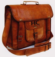 Sac messager homme vintage business cuir véritable marron Briefcase femme price