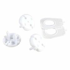 Lot de 6 Cache-Prises "Sécurité Bébé" 3cm Blanc Déstockage sécurité Lock price