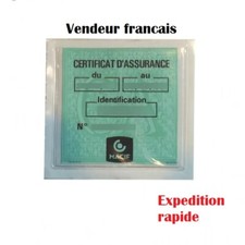 Porte vignette, pochette etiquette assurance, contrôle technique. Étiquette price