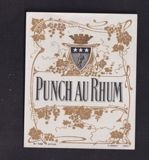 Ancienne étiquette  Alcool  France BN280215  Punch au Rhum Étiquette price
