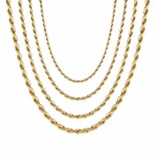 Collier À Cordon En Or 750 18 Carats Plaqué Or Jaune Pour Femmes Et Hommes K3280 Collier en or price