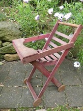Jouet ancien Chaise à bébé Poupée  bois vers 1950 45cm haut Raynal état d'usage Haut chaise jouet price