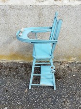 Jouet petite chaise haute de poupée bleue ancienne Haut chaise jouet price