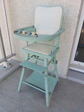 Chaise haute transformable pour poupée-jouet ancien vintage années 50 Haut chaise jouet price