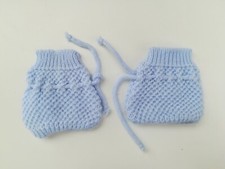 CHAUSSONS BEBE OU REBORN NEUFS  PAIRE 0 - 6 MOIS bleu vêtement garçon  fille Chaussons garçon price